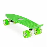 Penny board pentru copii cu lumini led - verde edeedig-185