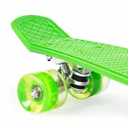 Penny board pentru copii cu lumini led - verde edeedig-185