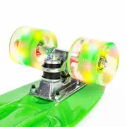 Penny board pentru copii cu lumini led - verde edeedig-185