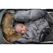 Sac de iarna, Lionelo, Frode, Pentru carucior, 90x45 cm, Impermeabil, Universal, Negru BYNLO-FRODE_BLACK_CARBON