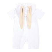 Salopeta alba pentru bebelusi - Bunny MDHY20075