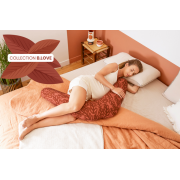 Babymoov - perna b.love 2 in 1 de maternitate si de alaptare, in forma de u si c, terracota bbba062031
