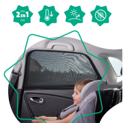 Badabulle - set 2 parasolare pentru geam cu functie 2 in 1 bbbb070001