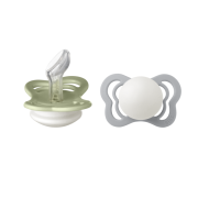 Bibs - set 2 suzete fosforencente couture glow silicon, tetina anatomica, 0 luni + bbbsetcoutureglow1