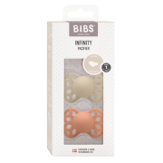 Bibs - set 2 suzete infinity silicon, tetina anatomica, 0 luni + bbbsetsiliconanatomic1