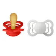 Bibs - set 2 suzete supreme latex, tetina simetrica, 6 luni +-candy apple/haze bbb270373