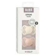 Bibs - set 2 suzete supreme silicon, tetina simetrica, 0 luni + bbbsetsupremesilicone1