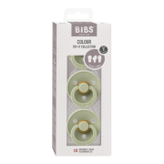 Bibs - set 3 suzete colour latex, tetina rotunda, simetrica & anatomica 0 luni + bbbset3colour