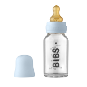 Bibs - set complet biberon din sticla anticolici, 110 ml, baby blue bbb5013231