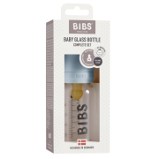 Bibs - set complet biberon din sticla anticolici, 110 ml, baby blue bbb5013231