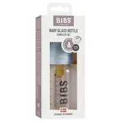 Bibs - set complet biberon din sticla anticolici, 110 ml, baby blue bbb5013231