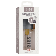 Bibs - set complet biberon din sticla anticolici, 110 ml, iron bbb5013221