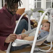 Ingenuity - leagan portabil convertme swing 2 seat battery-swell bbb12579