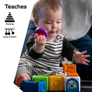 Baby einstein - blocuri magnetice de activitati, "bridge & learn" din 15 piese bbb12818