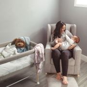 Babygo - patut cu cadru din lemn goodnight grey bbbbgo-4361