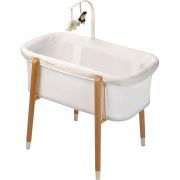 Babygo - patut cu cadru din lemn si bara de jucarii sleepgood mesh bbbbgo-4352