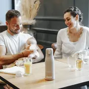 Babymoov - Moov & Feed incalzitor de biberoane portabil si reincarcabil, mineral beige bbba002103