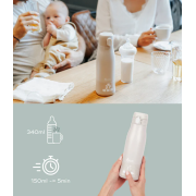 Babymoov - moov & feed incalzitor de biberoane portabil si reincarcabil, mineral beige bbba002103