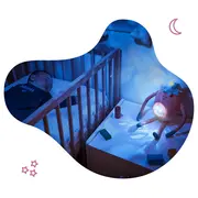 Badabulle - lampa de veghe barnabe in forma de capsuna cu proiectii si sunete linistitoare bbbb015018