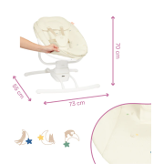 Badabulle - leagan cu balansare stanga-dreapta, crem bbbb012307