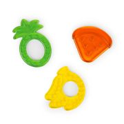 Bright starts - set 3 jucarii de dentitie texturate juicy chews - pepene, ananas, banana bbb13077