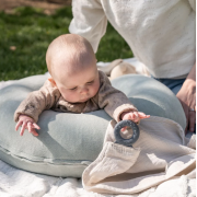 Doomoo - esarfa pentru alaptat multifunctionala din bumbac organic mom’n play almond bbb37001027