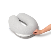 Doomoo - perna mare pentru gravide si bebelusi 3 in 1, bumbac organic buddy light grey bbbb01