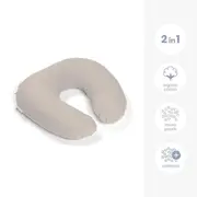 Doomoo - perna pentru alaptat 2 in 1 softy tetra jersay sand bbbs83