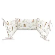 Aparatoare pentru patut, MimiNu, Din bumbac certificat Oeko Tex Standard 100, 180x30 cm, Cu panglici, Fairy BYN6426972025416