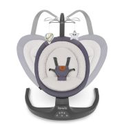 Balansoar si sezlong, Lionelo, Ralf, 2 in 1, Electric, Cu telecomanda si cablu USB, Cu miscare laterala de balansare si 5 niveluri diferite de viteza, Cu 12 melodii, Gri Grafit, Resigilat BYNLO-RALF_GREY_GRAPHITE_RESIGILAT