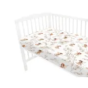 Cearceaf cu elastic, MimiNu, Pentru patut 120X60 cm, Din bumbac certificat Oeko Tex Standard 100, Fairy BYN6426972025393