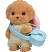Figurine sylvanian families - bebe poodle sf5411