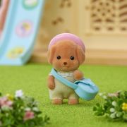 Figurine sylvanian families - bebe poodle sf5411