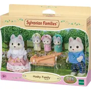 Figurine sylvanian families - familia catelusilor husky sf5636