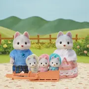Figurine sylvanian families - familia catelusilor husky sf5636