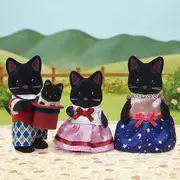 Figurine sylvanian families-familia pisicutelor negre sf5530
