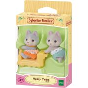 Figurine sylvanian families-gemenii catelusi husky sf5638