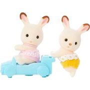 Figurine sylvanian families-gemenii iepurasi chocolate sf5420