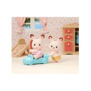 Figurine sylvanian families-gemenii iepurasi chocolate sf5420