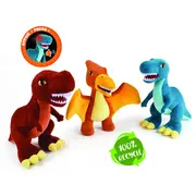 Jucarie plus muzicala jemini cu lumini 25cm dinozaur - t-rex je024176t