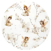 Perna bebelus, MimiNu, Profilata, Cu doua fete, Cu functie anti-soc, Pufoasa, Din catifea si bumbac, 23x26 cm, Materiale certificate Oeko Tex Standard 100, Velvet Fairy BYN6426972025478