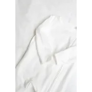 Salopeta Bebelusi Cu Maneca Lunga, Inchidere Cu Fermoar, Marimea 74, Alb, Set De 2 Bucati Pjb4195702