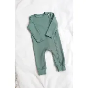 Salopeta Bebelusi Cu Maneca Lunga, Inchidere Cu Fermoar, Verde Cactus, Marimea 80 Pjb4195955