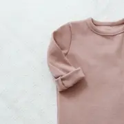 Salopeta Bebelusi Cu Maneca Lunga Si Botosei, Inchidere Cu Fermoar, Bej Fluid, Marimea 68 Pjb4195788