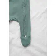 Salopeta Bebelusi Cu Maneca Lunga Si Botosei, Inchidere Cu Fermoar, Verde Cactus, Marimea 68 Pjb4195849