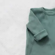 Salopeta Bebelusi Cu Maneca Lunga Si Botosei, Inchidere Cu Fermoar, Verde Cactus, Marimea 68 Pjb4195849