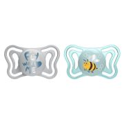 Suzeta Chicco PhysioPhorma Light, 2bucati, albastre, 2-6luni CHC7103721-7