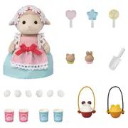 Sylvanian families - set stand tricicleta pentru popcorn sf5653