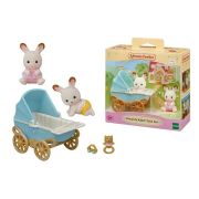 Sylvanian families-set carucior iepurasi gemeni sf5432