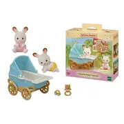 Sylvanian families-set carucior iepurasi gemeni sf5432